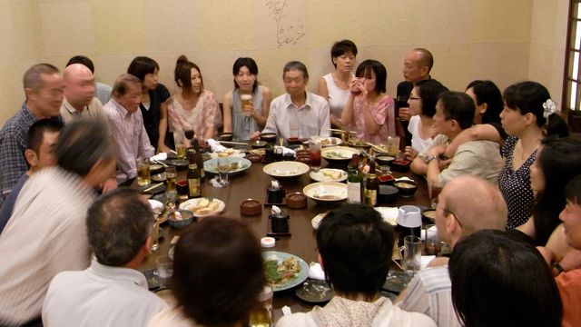 'Intermediate Gakko end-of-semester dinner.'