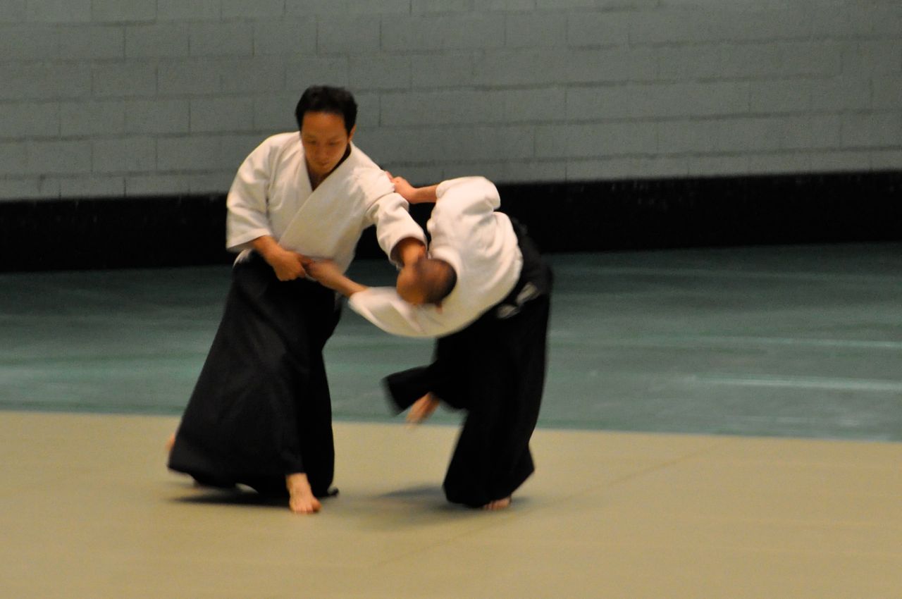 'Katsurada Sensei in the 49th All Japan Aikido Demonstration.'